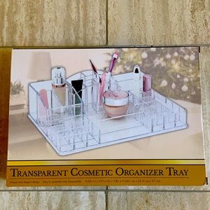 Transparent Cosmetic Organizer Tray